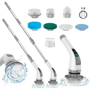 Pancellent Electric Spin Scrubber,2025 Upgrade 7 in 1 Electric Cleaning Brush,360RPM Powerful Cleaning,1.5H Bathroom Scrubber Dual Speed with Extension Arm for Kitchen,Car,Tile,Wall,Floor,Shower Pancellent Electric Spin Scrubber,2025 Upgrade 7 in 1 Electric Cleaning Brush,360RPM Powerful Cleaning,1.5H Bathroom Scrubber Dual Speed with Extension Arm for Kitchen,Car,Tile,Wall,Floor,Shower
