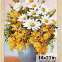 GULETHUN 14x22 Picture Frame, Natural Wood Poster Frame, Home Decor Natural Gallery Frames, Horizontal or Vertical Format, Sturdy, Plexiglass, Large Wall Decor, for Photos, Artworks, Posters