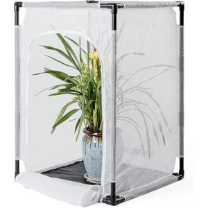 36" Large Monarch Butterfly Habitat Cage, Outdoor Insect Mesh Cage Terrarium 24" x 24" x 36"