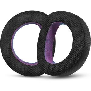 Breathable Mesh Replacement Earpads for SENNHEISER HD800  Enhance Comfort and Performance (Black/Purple)
