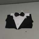 AOFITEE Dog Tuxedo Formal Dog Suit and Bandana Set, Gentle Dogs Wedding Party Suit Bow Tie Shirt, Tuxedo for Small Dogs Costume Outfit with Detachable Bowtie Collar for Christmas Halloween Dress Up M