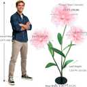 5.9 FT Giant Flowers Decoration with Stand, Large Soft Pink Standing Flowers, 3-Pack Artificial Floral Decor for Indoor Home, Living Room, Party, Event, Photo Backdrop & Home Decoration
