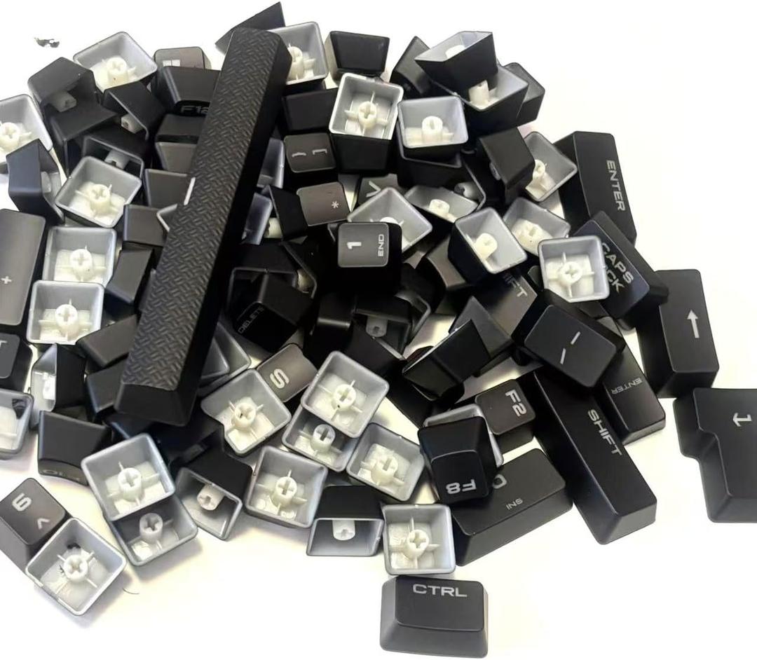 Backlit Key Caps Keycaps for Corsair K70 RGB/K65/K68/K95/K63/ MK2 Mechanical Gaming Keyboard - (Full)