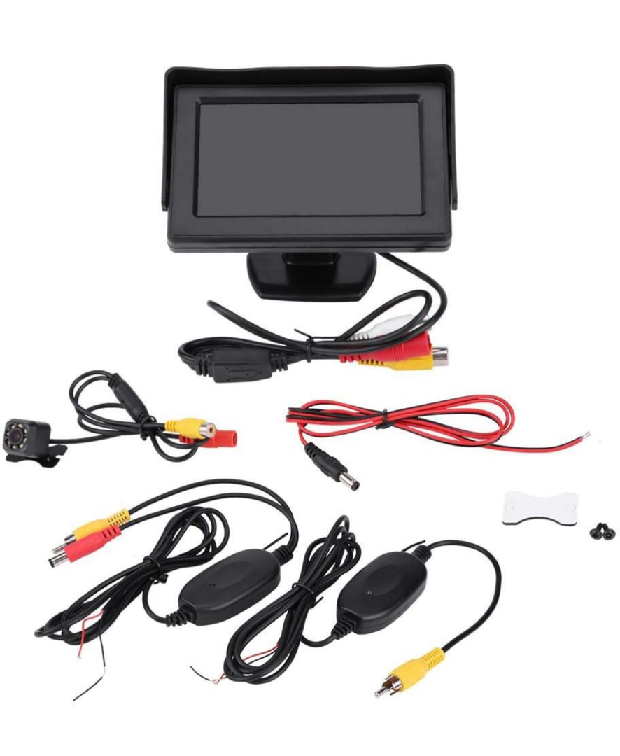 4.3 Inch TFT HD LCD Monitor for Car, LCD Monitor for Car, Wireless Reversing Camera, TFT LCD Monitor Kit, Night Vision, Water and Shock Resistant