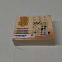 Busy Board, Montessori Toy for 1-3 Years Old, Wooden Toddler Sensory Travel Toy, Ideal Gift for 1+ Year Old Boys (Busy Board Plus V2), Medium, Yellow