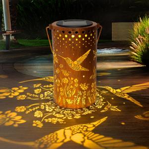 Hummingbird Solar Lanterns Outdoor Waterproof, Birthday Gifts for Women Mom Grandma, Hanging Solar Lights for Yard, Patio, Porch, Garden Decor, Christmas Gifts for Her/Him