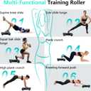 Roller with 4 Wheels: Automatic Rebound Abdominal Wheel for Core Workout, Workout Equipment for Home and Gym, Abdominal Exercise Roller for Men and Women