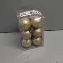 Sosation 12 Pcs Brass Gold Textured Christmas Ball Ornaments 2.36'' Rusty Neutral Vintage Christmas Tree Decor Rustic Hanging Decor Home Ornaments for Xmas Winter Farmhouse Decoration