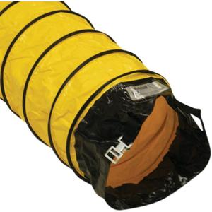 Rubber-Cal "Air Ventilator Yellow" Ventilation Duct Hose (Fully Stretched), 16-Inch by 25-Feet