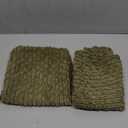 MIULEE Pack of 2 Decorative Throw Pillow Covers 18x18 Inch Soft Boho Striped Textured Corduroy Pillow Covers Modern Farmhouse Home Decor for Couch Bed Sofa Living Room Olive Green