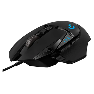 Logitech G502 Hero High Performance Wired Gaming Mouse, Hero 25K Sensor, 25,600 DPI, RGB, Adjustable Weights, 11 Programmable Buttons, On-Board Memory, PC/Mac - Black, Wired Mouse