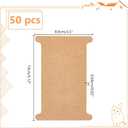 PH PandaHall 50pcs Ribbon Storage Organizer Cardboard Ribbon Spools Embroidery Floss Bibbon for Thread Holder Empty Yarn Bobbin for Cotton Thread Cross Stitch Craft DIY Sewing 5x3.5 Inch