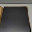 Deep Floating Wall Shelves - 4 Sets of 12 Inch Wide Black Wood Shelves for Bathroom, Bedroom, Kitchen, Living Room