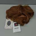 Miss U Hair Shaggy Wig Men Short Wavy Brown Wig Halloween Cosplay 60s 70s Male Rocker Costume Hair (2 Piece Set)