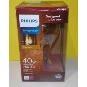 Philips Dimmable LED Amber light 40W 7.5w LED Vintage