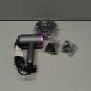 slopehill Professional Ionic Hair Dryer, Powerful 1800W Fast Drying Low Noise Blow Dryer with 2 Concentrator Nozzle 1 Diffuser Attachments for Home Salon Travel (Grey)