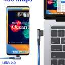 sweguard iPhone 17 Charger USB to Type C Cable 90 Degree [2-Pack,6.6FT] Fast Charging Cord for iPhone 17 16 15 Pro Max Plus Samsung Galaxy S25 S24 S23 S22 S21 S20 A54 A15 Note Flip LG Pixel Moto (Grey)