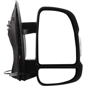Dasbecan Right Passenger Side Mirror Compatible with 2014-2022 Ram Promaster 1500 2500 3500 Non-Heated Glass Manual Fold Turn Signal Black Cargo Van Replaces#CH1321417 5VE98JXWAD 2Pins