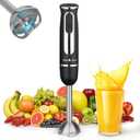 Liebe&Lecker Immersion Blender Handheld, 300W Hand Blender with 2 Mixing Speed and Stainless Steel Blades, Emulsion Blender Handheld for Kitchen, Shakes, Puree or Baby Food