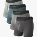 BAMBOO COOL Men's Ultra Breathable Underwear Mesh Boxer Briefs with Lightweight Waist Band, No Ride Up, Multipack Medium