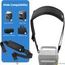 Xxerciz Adjustable Strap Compatible with Anker SOLIX C300/C300 DC Portable Power Station, Universal Replacment Strap with Small Pouch, Thick and Encrypted Nylon, Metal Swivel Hooks, Black (Black)