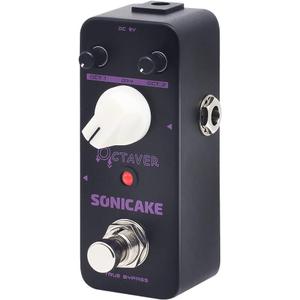 SONICAKE Octave Guitar Pedal, Analog Classic Lower Octave Guitar Effects Pedal for Guitar & Bass, True Bypass - Octaver