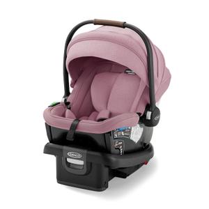 Graco Gomax Infant Car Seat, Orchid Haze, Lightweight, Reclining Rear Facing Car Seat Installs with or Without a Base, Mfg: 01/22/2026