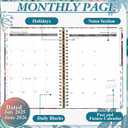 2025 Planner Weekly and Monthly, July.2025 - June.2026, Hardcover Monthly with Tabs for Home School & Office, A5(6.5" x 8.5"), Strong Twin-Wire