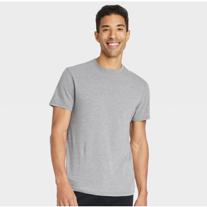 Men's Every Wear Short Sleeve T-Shirt - Cotton Blend, Recycled Polyester, Crew Neck, Midweight Jersey Fabric, M