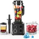 3-in-1 Blender and Food Processor Combo for Smoothies Shakers, 1500W(32000 RPM) Professional Blenders for Kitchen, Adjustable Speed, 68oz BPA-Free Plastic Jar, 30s Self-Cleaning (68 oz)