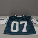 RoseSeek Girl's Jersey Shirts Number Graphic Tees Half Sleeve Hip Hop Y2k Crop Tops Football Jersey Mix Green 11Y