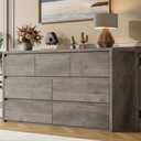 GarveeHome 7 Drawer Dresser for Bedroom, Wide Modern Chest of Drawers, Large Wood Dresser Wooden Storage Organizer for Living Room, Hallway Entryway
