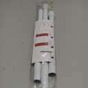 AIZESI 6PCS Tension Curtain Rod 28 to 48 Inch White No Drilling Adjustable Spring Curtain Rods for Window, Doorway, Closet, Bathroom, Kitchen