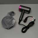 CONFU Hair Dryer Ion Hair Dryer 1800 Watt DC Hair Dryer Small and Lightweight with Styling Nozzle 2 Speed Hot and Cool Air for Home and Travel