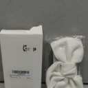 Geyoga Women Bow Belt Elastic Waist Belt Bowknot Stretchy Corset Dress Sash 2.4'' Wide (Small, White)