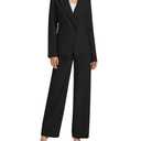 Casly Lamiit Two Piece Outfits for Women Black Blazer Suit High Waisted Dress Pants Business Casual Suiting Set Formal Interview Professional Clothes Petite XS