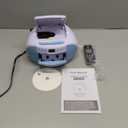 Gelielim Boombox CD and Cassette Player Combo, Boom Box Portable CD Players for Home with Bluetooth, AM FM Radio, Support Remote Control/AUX/USB/Earphone, AC/Battery Operated, LCD Display (Blue)