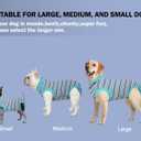 Sebdtico Recovery Suit for Dogs,Dog Surgery Suit Female Spay,Soft Dog Onesie for Surgery Female,Dog Cone Alternative Surgical Recovery Suit Female,Abdominal Wounds Licking Anti Suit for Dogs, S