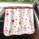 Magnetic Car Sun Shade Curtain for Side Window  Sun Blocker and UV Protector for Baby, Kids, and Pets  Universal Fit with Built-in Magnets for Steel-Framed Door (Magnet-New Alphabet)