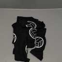 Sosation 3 Set Volleyball Arm Sleeves and Knee Pads for Kids Soft Forearm Sleeves with Protection Pad Thumbhole Volleyball Accessories for Training Youth Girls Boys 5-8 Years Old (Black)