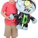 RIN - Six (6) Crazy 24" Inflatable Zombies Birthday Decor Halloween Party Decoration Favors Undead