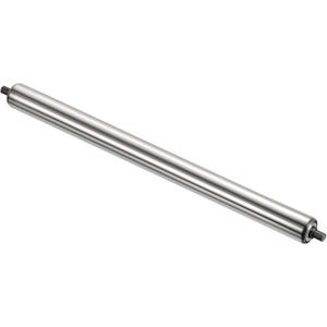 PATIKIL Conveyor Roller 1.5" Diameter 24" Length, Stainless Steel Gravity Transmission Replacement Part Galvanized End, Silver