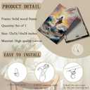 KYHDCJUB Jesus Walking On Water Wall Art Christian Spiritual Painting Wall Decor Jesus Christian Picture Prints Religious Prints Artwork for Living Room Bedroom Church Decor 12x16 Inch Ready to Hang