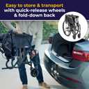 Drive Medical AeroFly Ultra-Lite Wheelchair, 18 Seat Width and Swing-Away Footrests, Lightweight Folding Travel Wheelchair, Easy to Carry 13.3 lb Frame, Matte Black