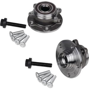 KUSATEC 513253-K 2PCS Front/Rear Wheel Bearing and Hub Assembly Fit For Audi A3 Q3 TT Quattro, VW Jetta Passat Golf GTI Beetle Tiguan CC Eos Rabbit, 5-Lug Bolts w/ABS KUSATEC 513253-K 2PCS Front/Rear Wheel Bearing and Hub Assembly Fit For Audi A3 Q3 TT Quattro, VW Jetta Passat Golf GTI Beetle Tiguan CC Eos Rabbit, 5-Lug Bolts w/ABS