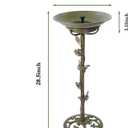 28.5" H Solar Bird Bath for Outside,Solar Fountain and Cast Iron Bird Bath,Metal Bird Baths Bubbler,Birdbaths for Outdoors,for Garden Outdoor Decoration