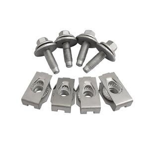 Front Skid Plate Filter 4 Nuts & Bolts, 4034A Replacement Nuts Bolts Compatible with Ford Expedition F150/with Lincoln Navigator