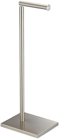 Amazon.com: Toilet Paper Holder Stand, Free Standing Toilet Paper Roll Holder with Reserve for Bathroom, Stainless Steel DECLUTTR : Tools & Home Improvement