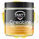 TASTY GAINS Creatine Gummies - 90g of Creatine Monohydrate - Workout Supplements - Build Muscle & Boost Strength for Men & Women - Made in USA - Non GMO - Vegan Friendly (Large, Pineapple Mango) (90 Count (Pack of 1))