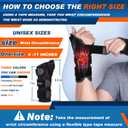 TISMOD Wrist Brace with Thumb Support,Thumb Spica Splint Left Hand for De Quervain's TenosynovitisTendonitis,Hand Brace with Thumb Support Carpal Tunnel Women/Men, One Size-Black-Left